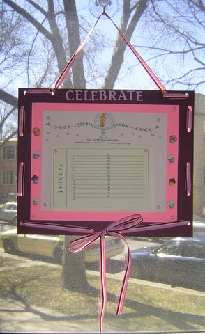 CELEBRATE - A Birthday Calendar