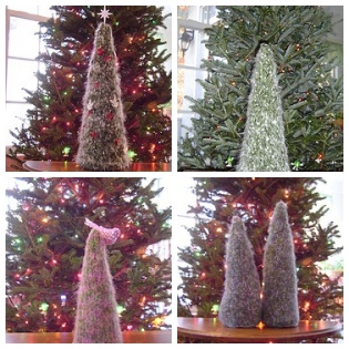 Knit Christmas Trees
